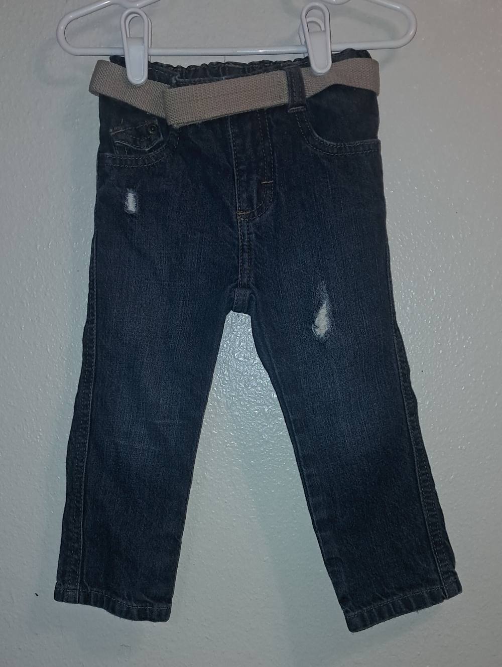 Wrangler Kids Dark Blue Jeans with Tan Belt